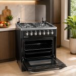 Cuisinière à Gaz Pearl 4 Feux avec Four