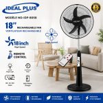 Ventilateur Ideal Plus 18" Rechargeable IDP-8058