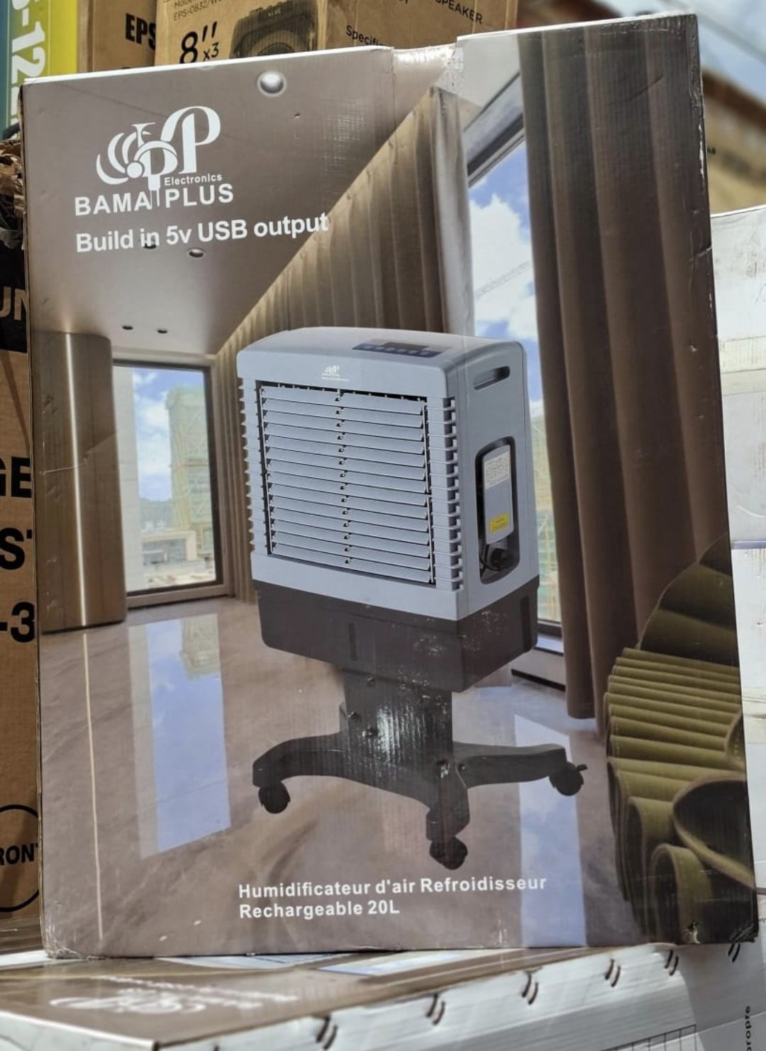 Air Cooler Bama Plus 20L Air Cooler Bama Plus 20L Rechargeable avec USB 5V – Image 1